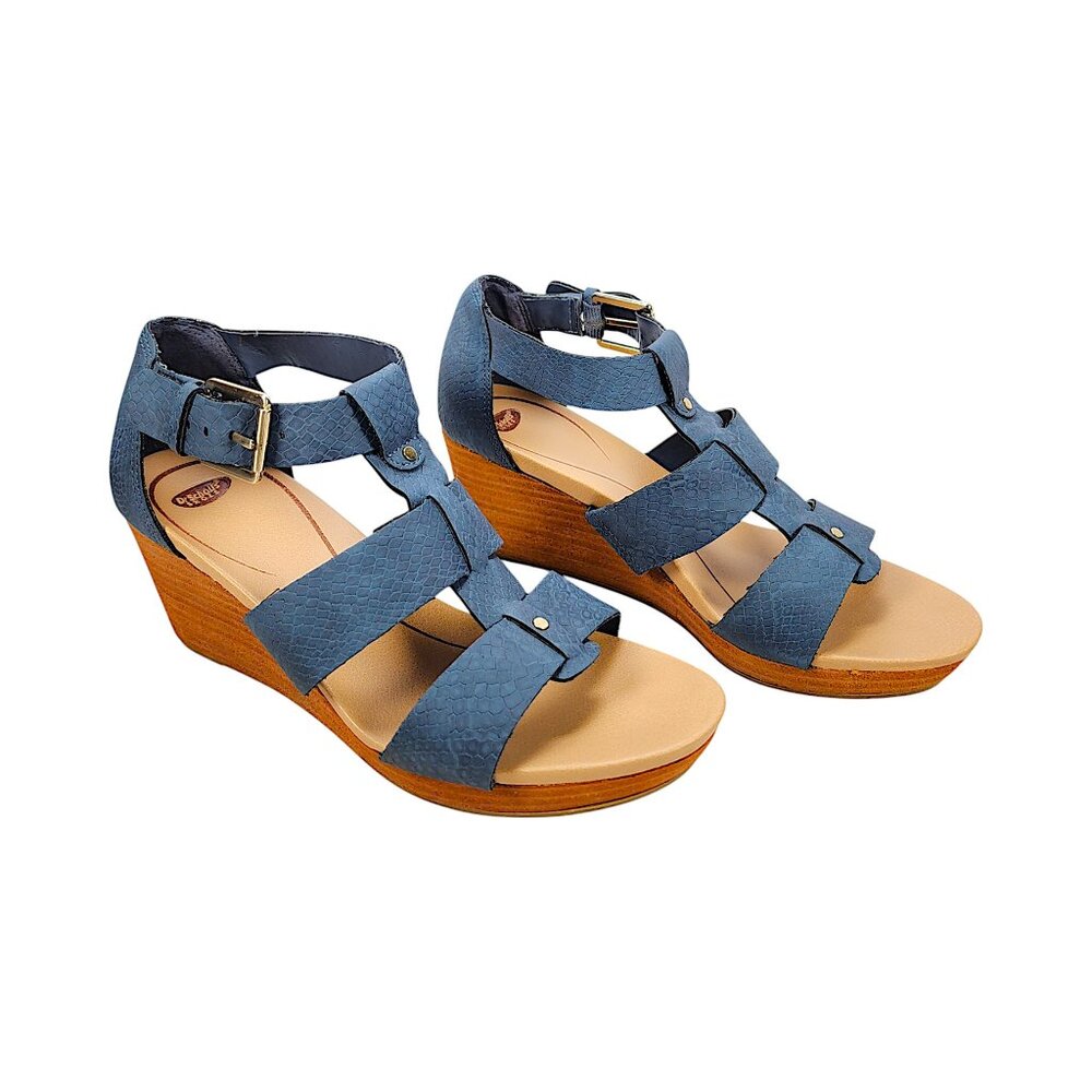 Dr. Scholl’s Women’s Barton Wedge Sandal Blue